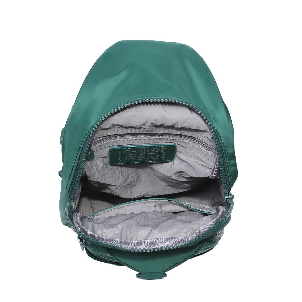 Urban Expressions Walker - Nylon Sling Backpack 840611114372 View 8 | Forest