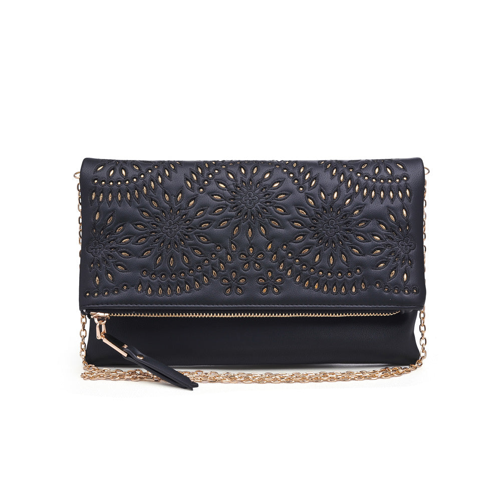 Urban Expressions Ellington Embroidered Women : Clutches : Clutch 840611159397 | Black