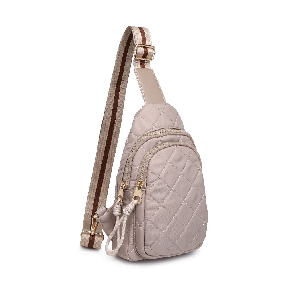 Urban Expressions Ace - Quilted Nylon Sling Backpack 840611116598 View 6 | Nude