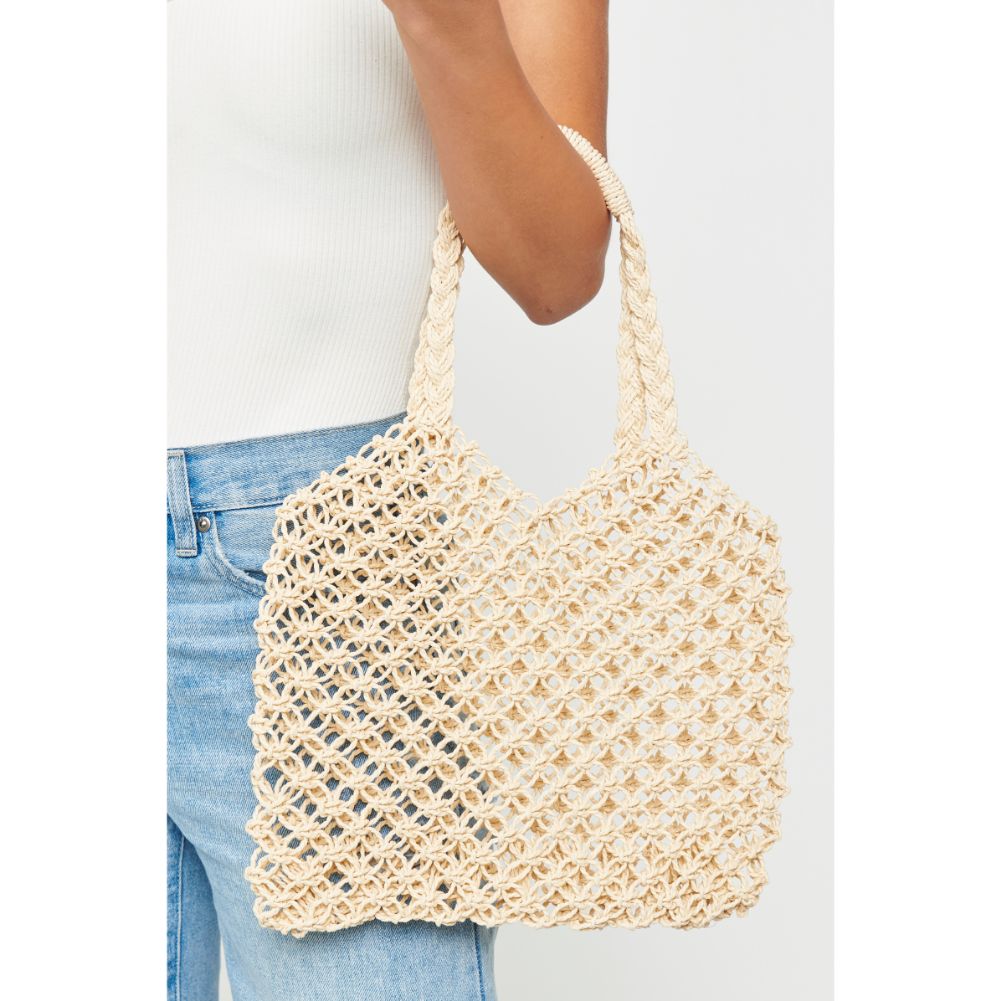 Urban Expressions Mykonos Women : Handbags : Tote 840611161789 | Ivory