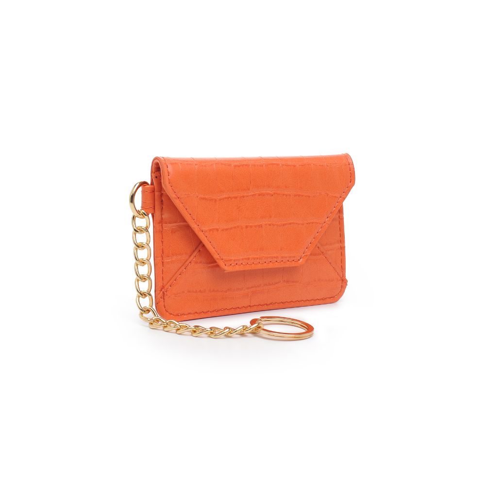 Urban Expressions Gia - Croco Card Holder 840611181824 View 6 | Tangerine