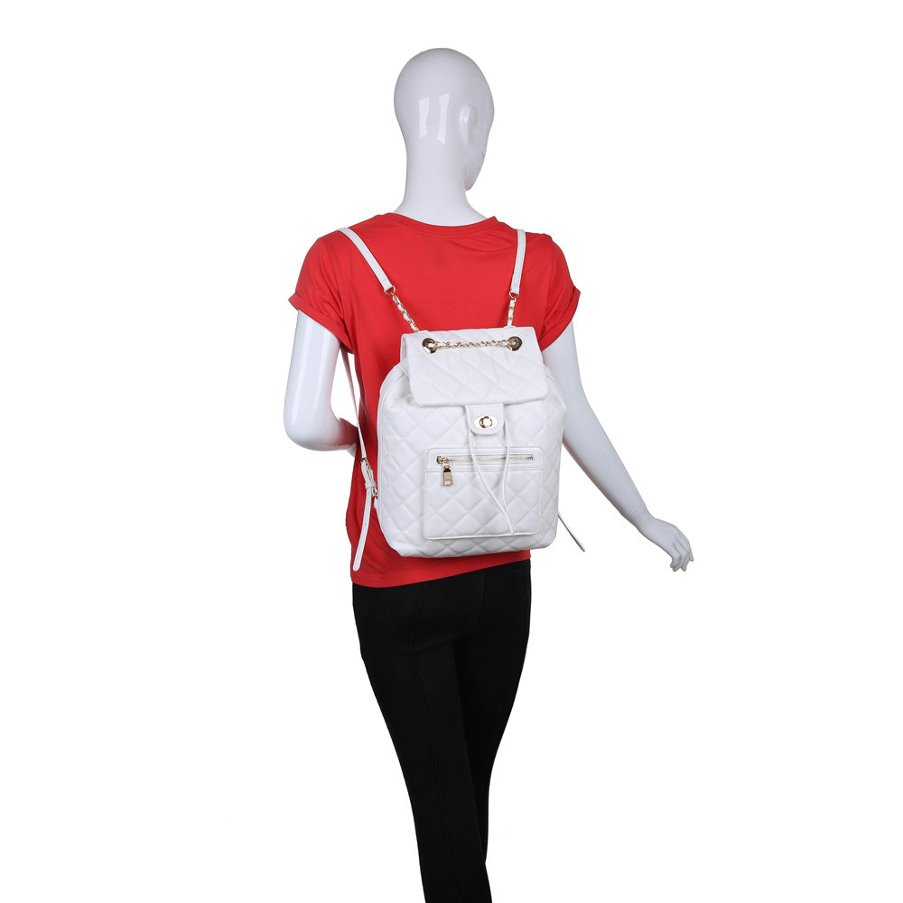Urban Expressions Monroe Women : Backpacks : Backpack 840611161093 | White