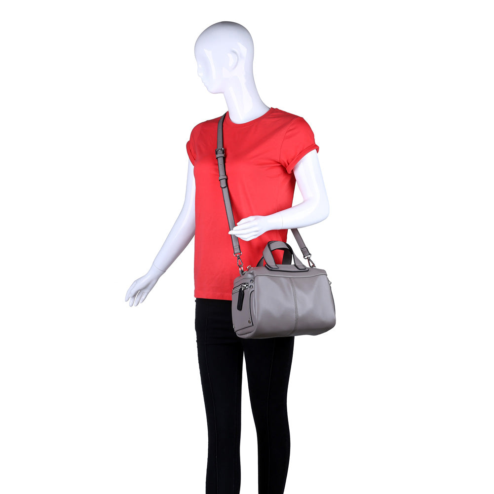 Urban Expressions Calvin Women : Handbags : Satchel 840611155665 | Grey