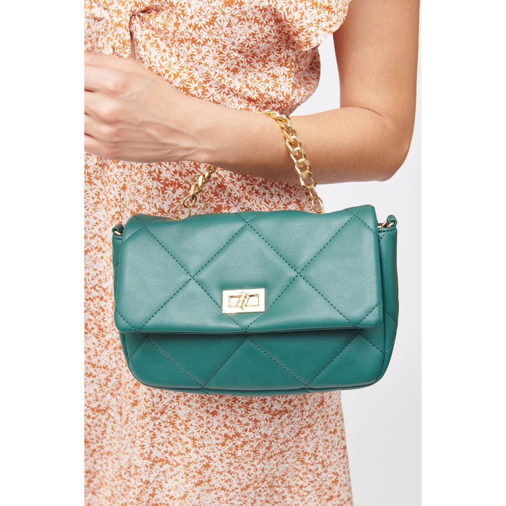 Woman wearing Forest Urban Expressions Emily Crossbody 840611182302 View 2 | Forest