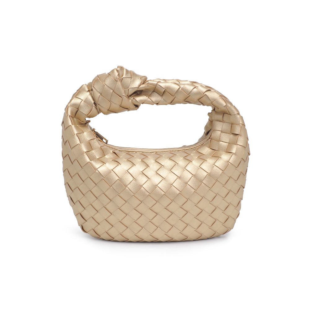 Urban Expressions Tracy - Woven Clutch 840611109682 View 5 | Gold
