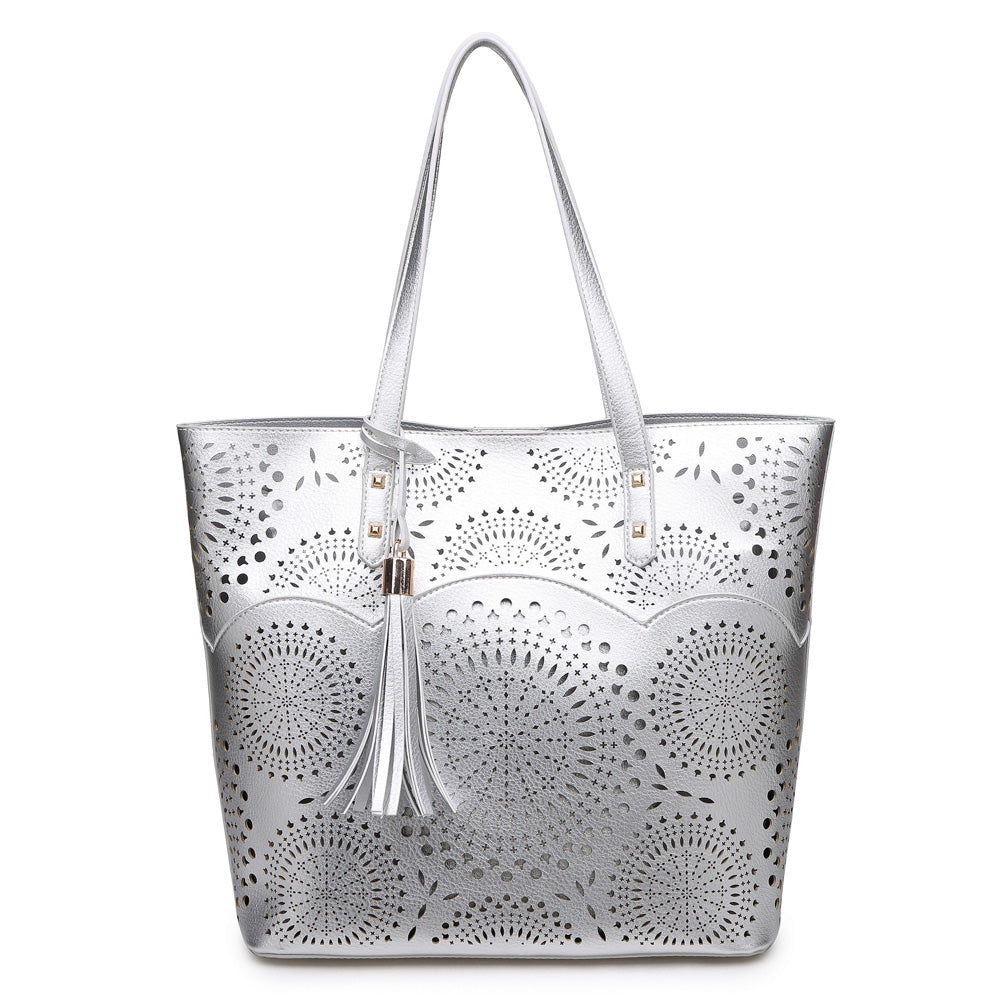 Urban Expressions Aubrey Women : Handbags : Tote 840611140890 | Silver