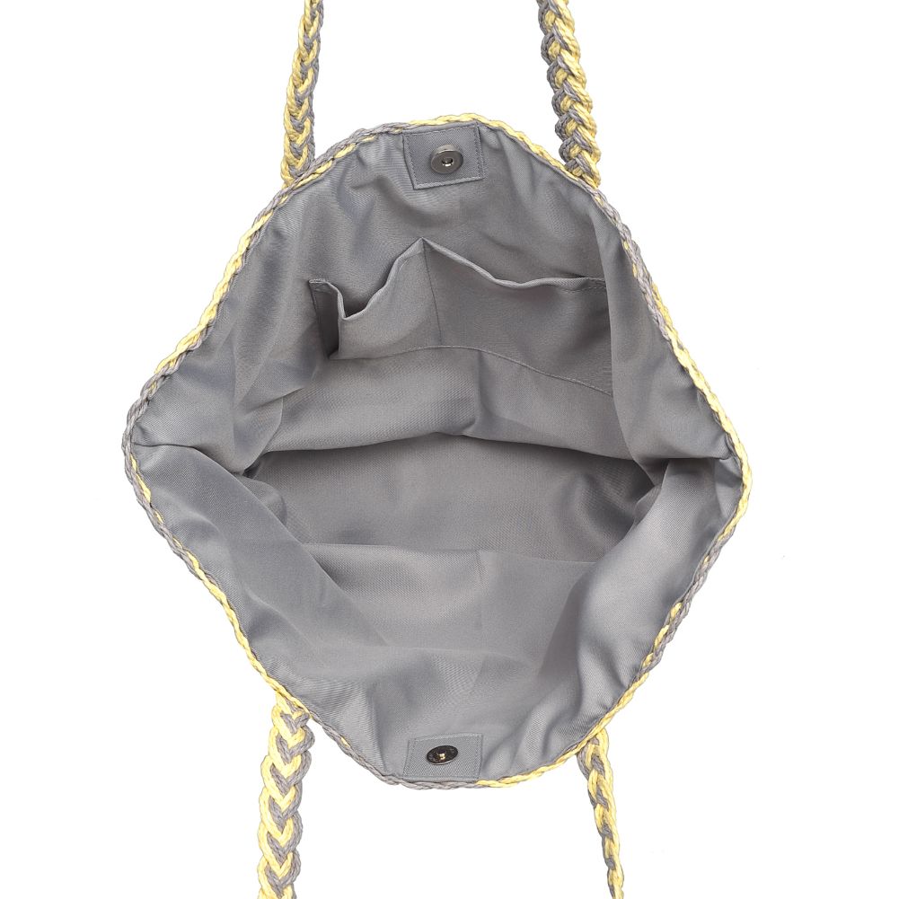 Urban Expressions Costa Women : Handbags : Tote 840611170170 | Grey Yellow