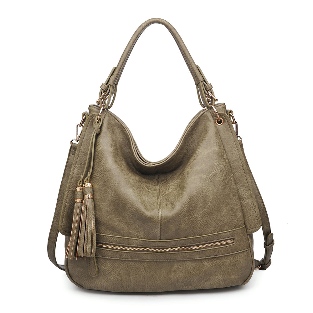 Urban Expressions Finley Pebble Women : Handbags : Satchel 840611155276 | Olive