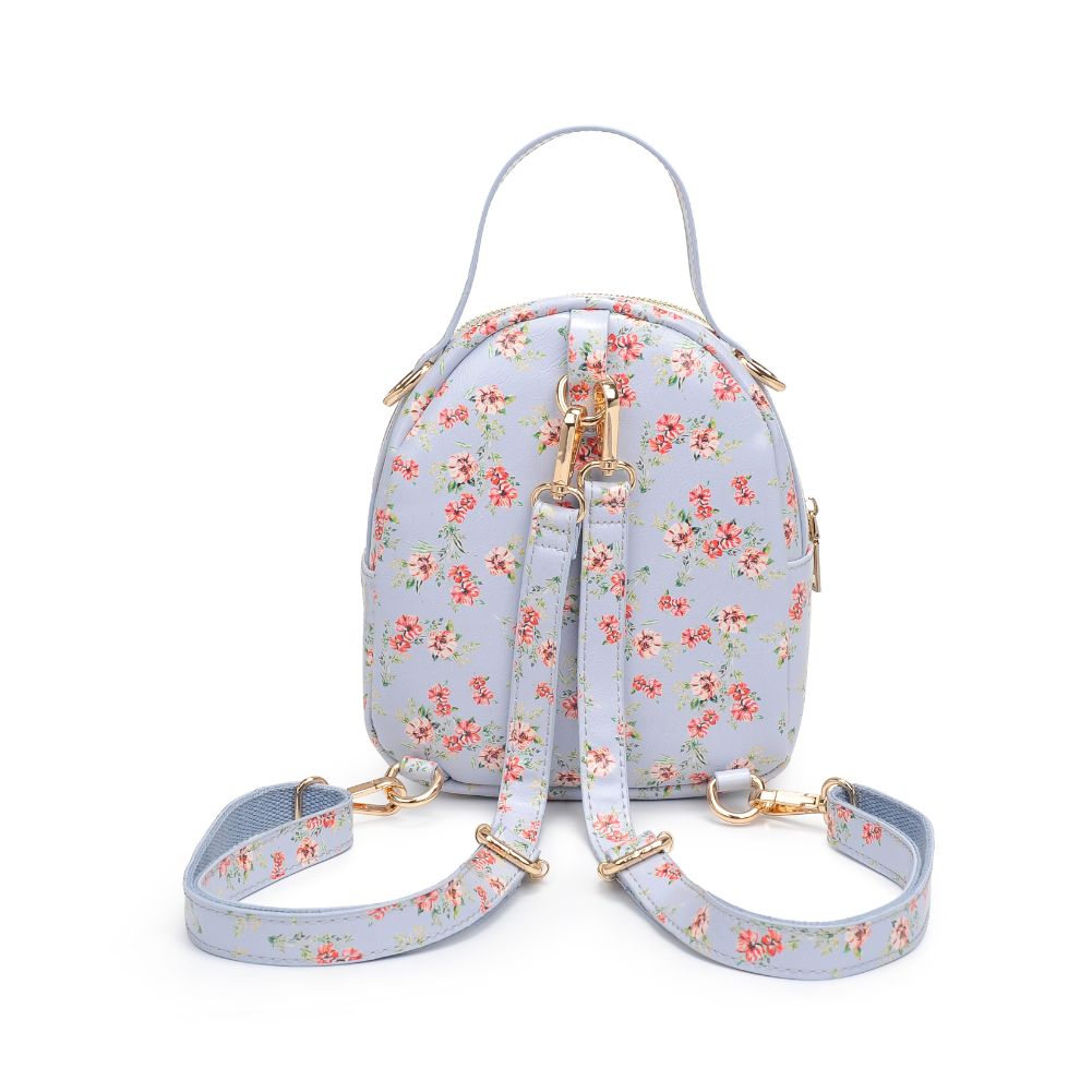 Urban Expressions Nichole Floral Women : Backpacks : Backpack 840611181213 | Powder Blue