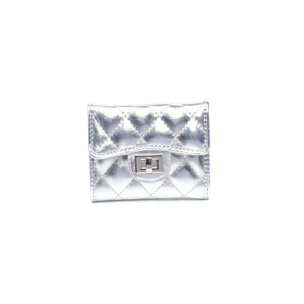 Urban Expressions Shantel - Quilted Wallet 840611104762 View 5 | Silver