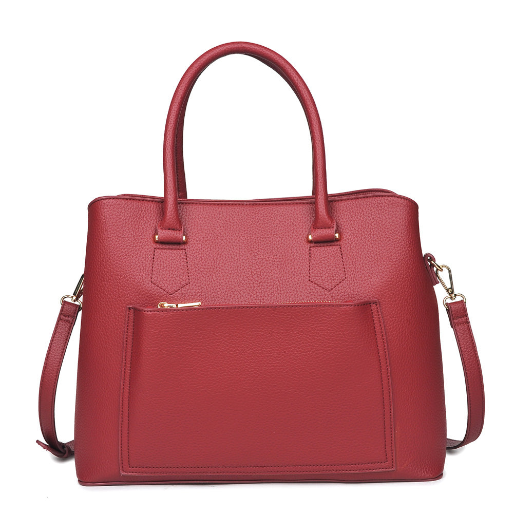Urban Expressions Leighton Women : Handbags : Satchel 840611151094 | Red