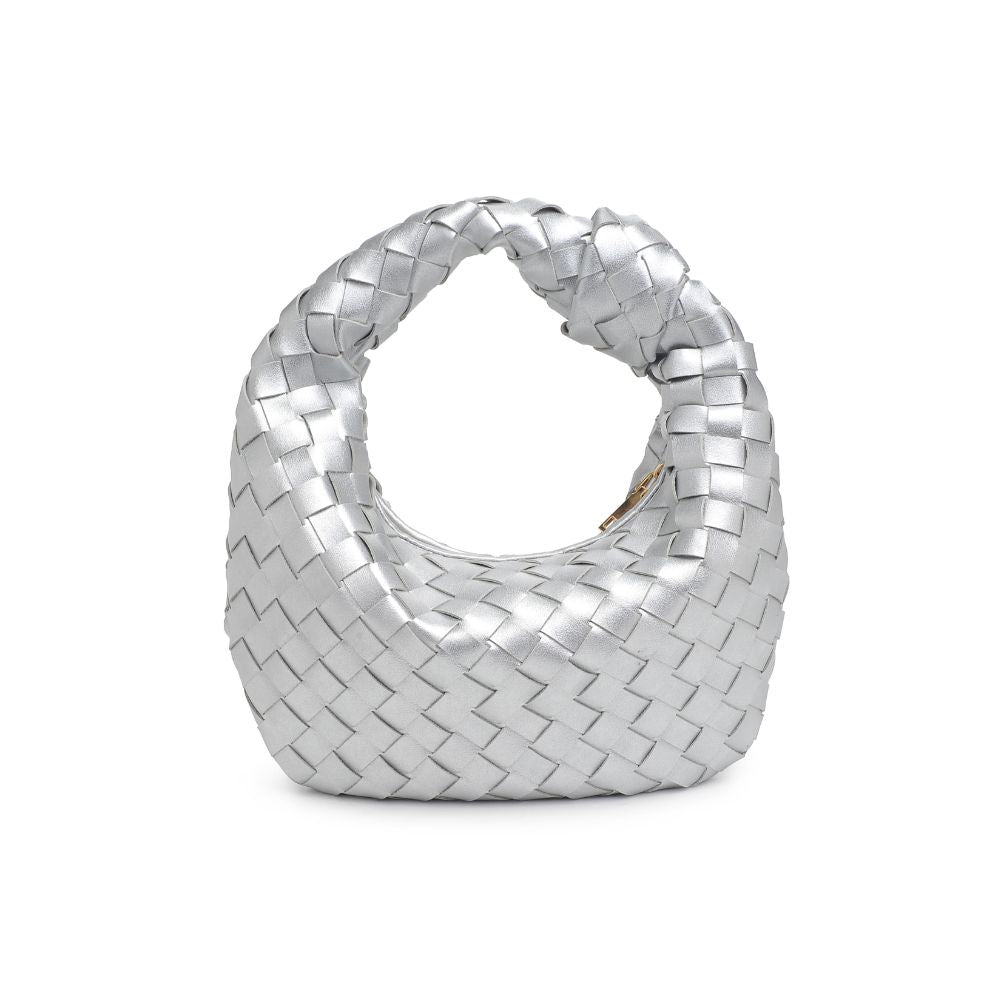 Urban Expressions Tracy - Woven Clutch 840611107848 View 7 | Silver