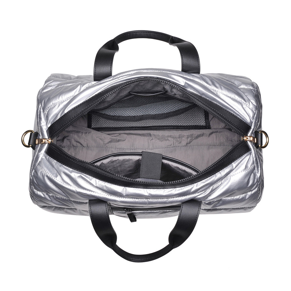 Urban Expressions Powerplay Women : Handbags : Duffel 840611156464 | Silver