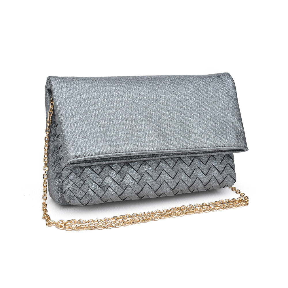 Urban Expressions Ember Metallic Women : Clutches : Clutch 840611150745 | Pewter