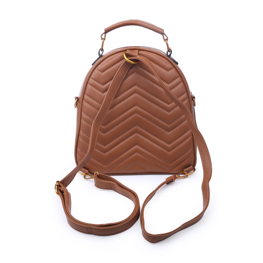 Urban Expressions Cameron V Stitch Single Zip Women : Backpacks : Backpack 840611168559 | Tan