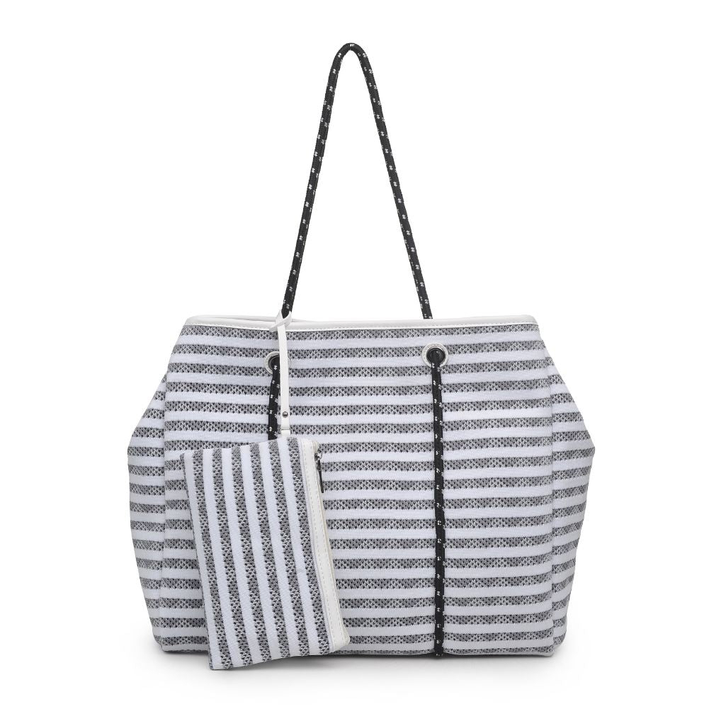 Urban Expressions Mia Women : Handbags : Tote 840611172075 | White Grey
