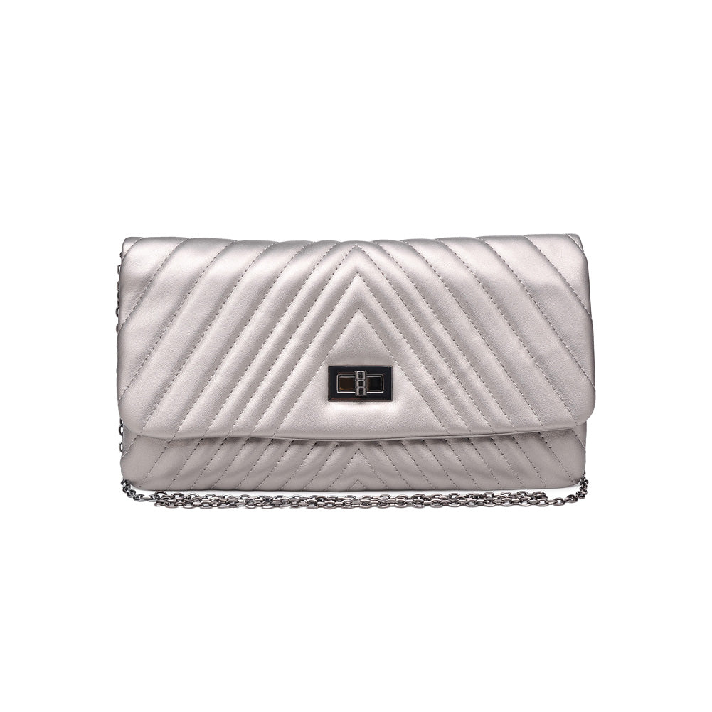 Urban Expressions Michelle Women : Clutches : Clutch 840611156518 | Pewter
