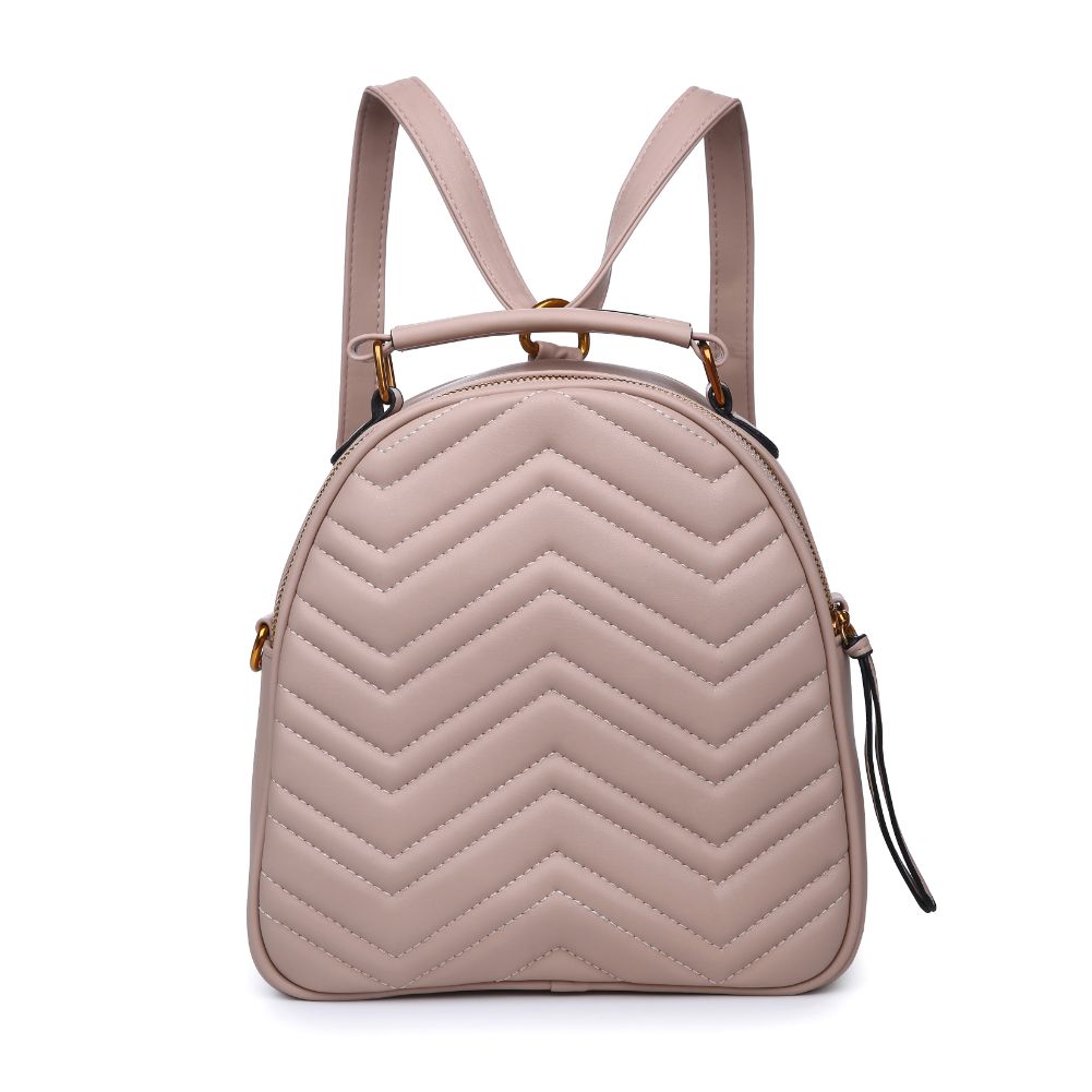 Urban Expressions Cameron V Stitch Single Zip Women : Backpacks : Backpack 840611168528 | Natural