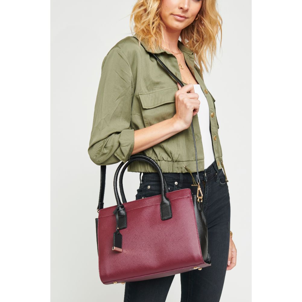 Urban Expressions Delancey Women : Handbags : Satchel 840611153593 | Burgundy