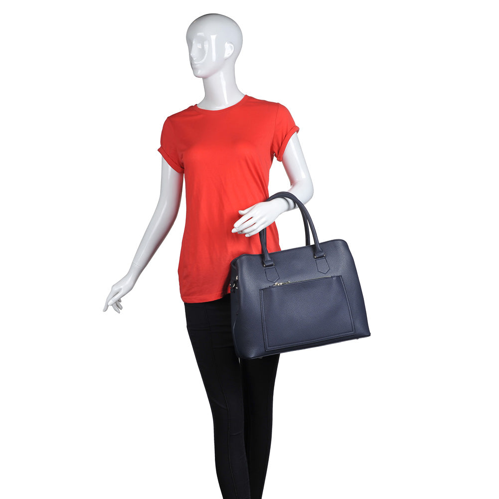 Urban Expressions Leighton Women : Handbags : Satchel 840611151087 | Navy