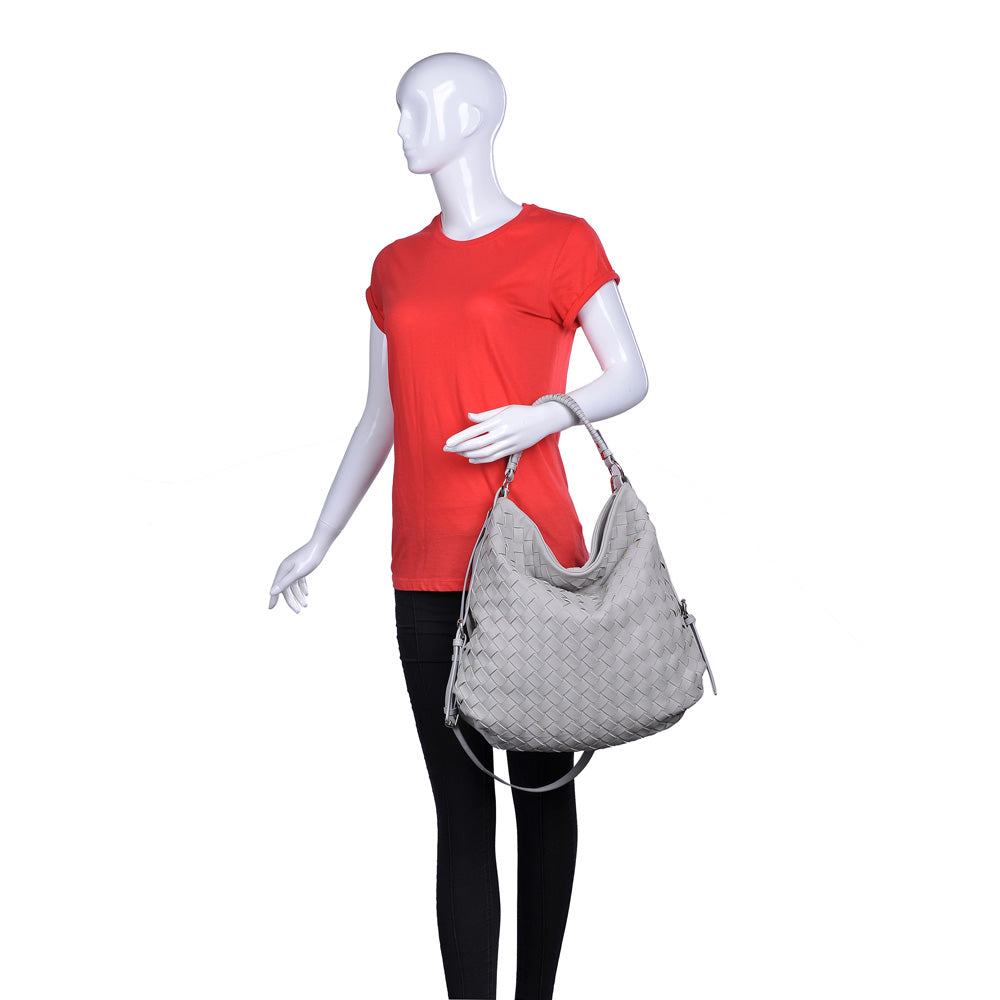 Urban Expressions Quincy Women : Handbags : Hobo 840611158901 | Dove Grey