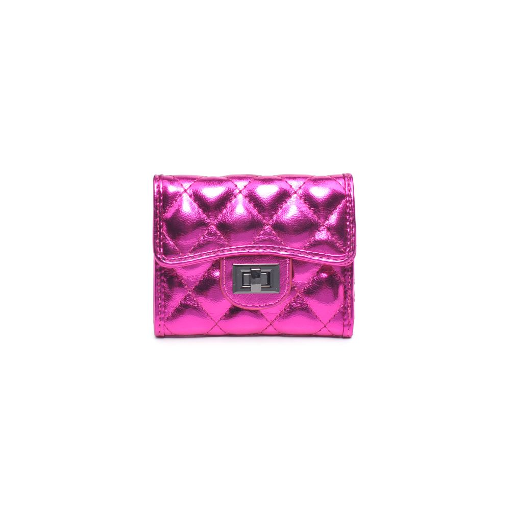 Urban Expressions Shantel - Quilted Wallet 840611104786 View 5 | Fuchsia