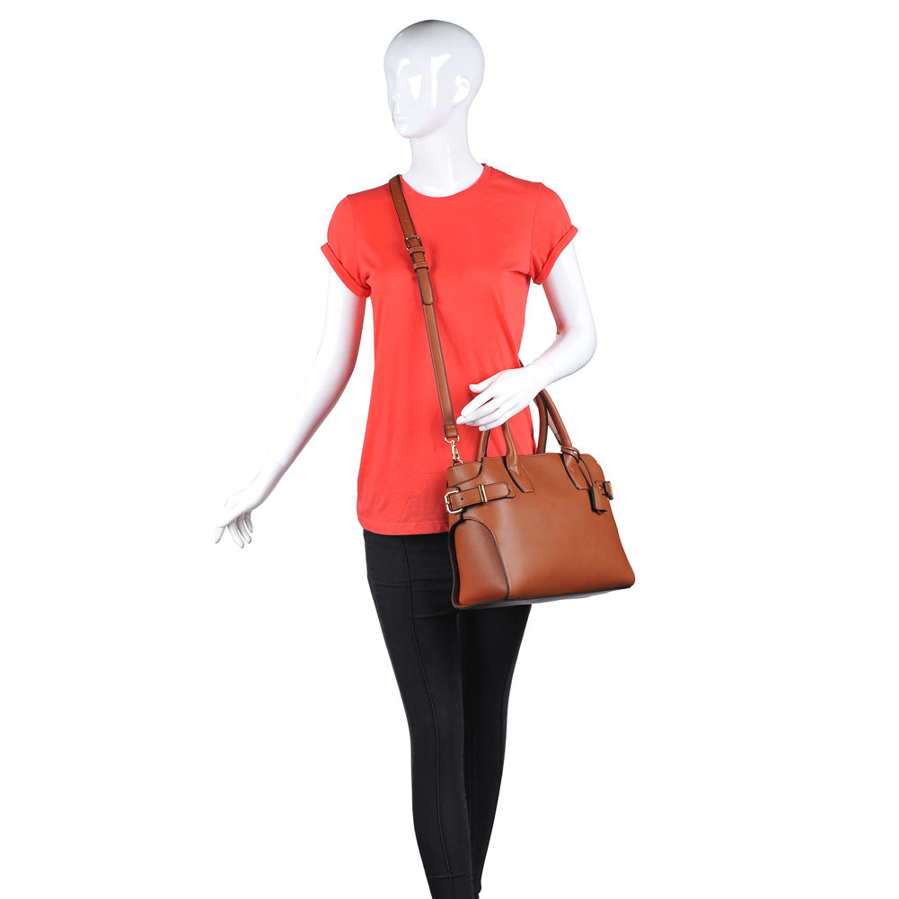 Urban Expressions Layne Women : Handbags : Satchel 840611150233 | Cognac
