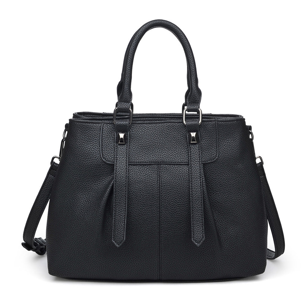 Urban Expressions Austin Women : Handbags : Satchel 840611150547 | Black