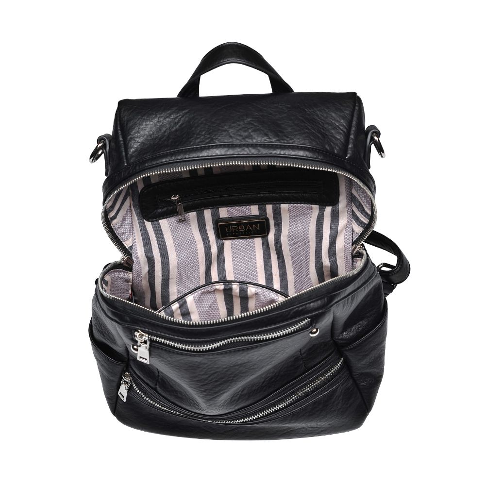 Urban Expressions Juliette Textured Women : Backpacks : Backpack 840611164681 | Black