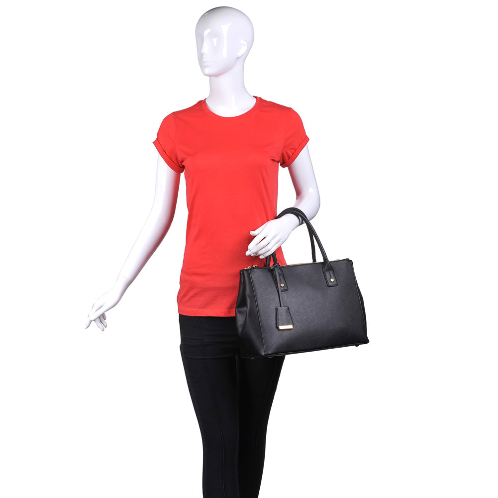 Urban Expressions Melina Women : Handbags : Satchel 840611152855 | Black