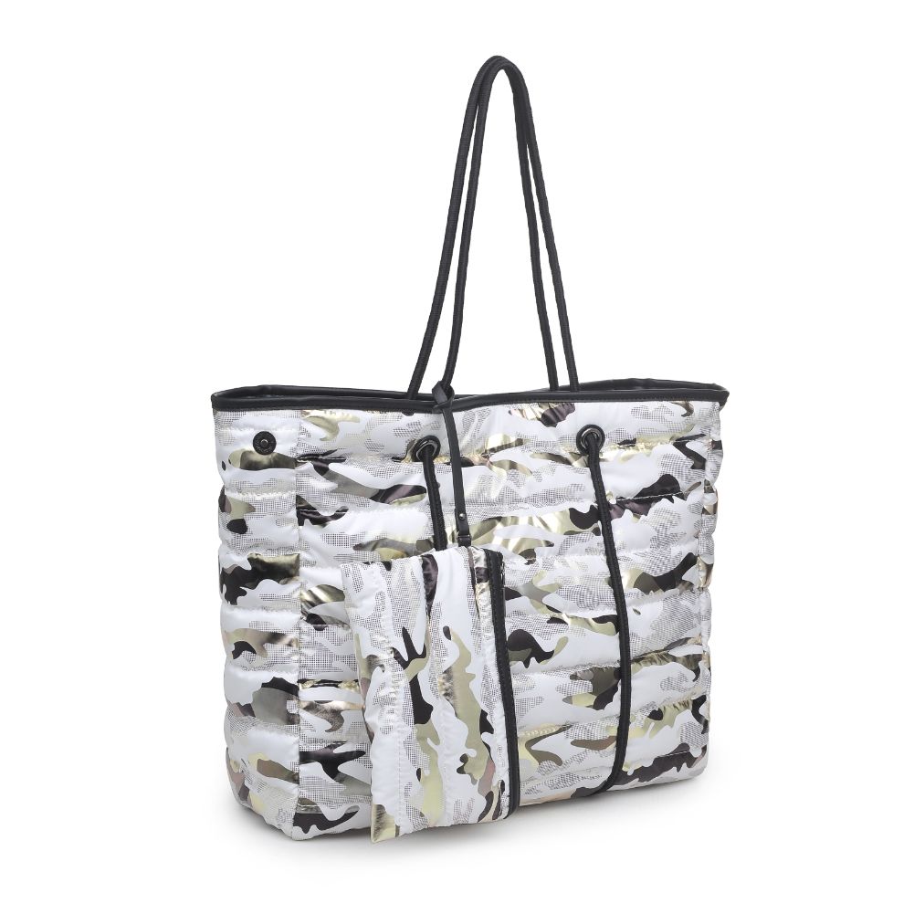 Urban Expressions Mia Women : Handbags : Tote 840611172129 | White Gold Camo