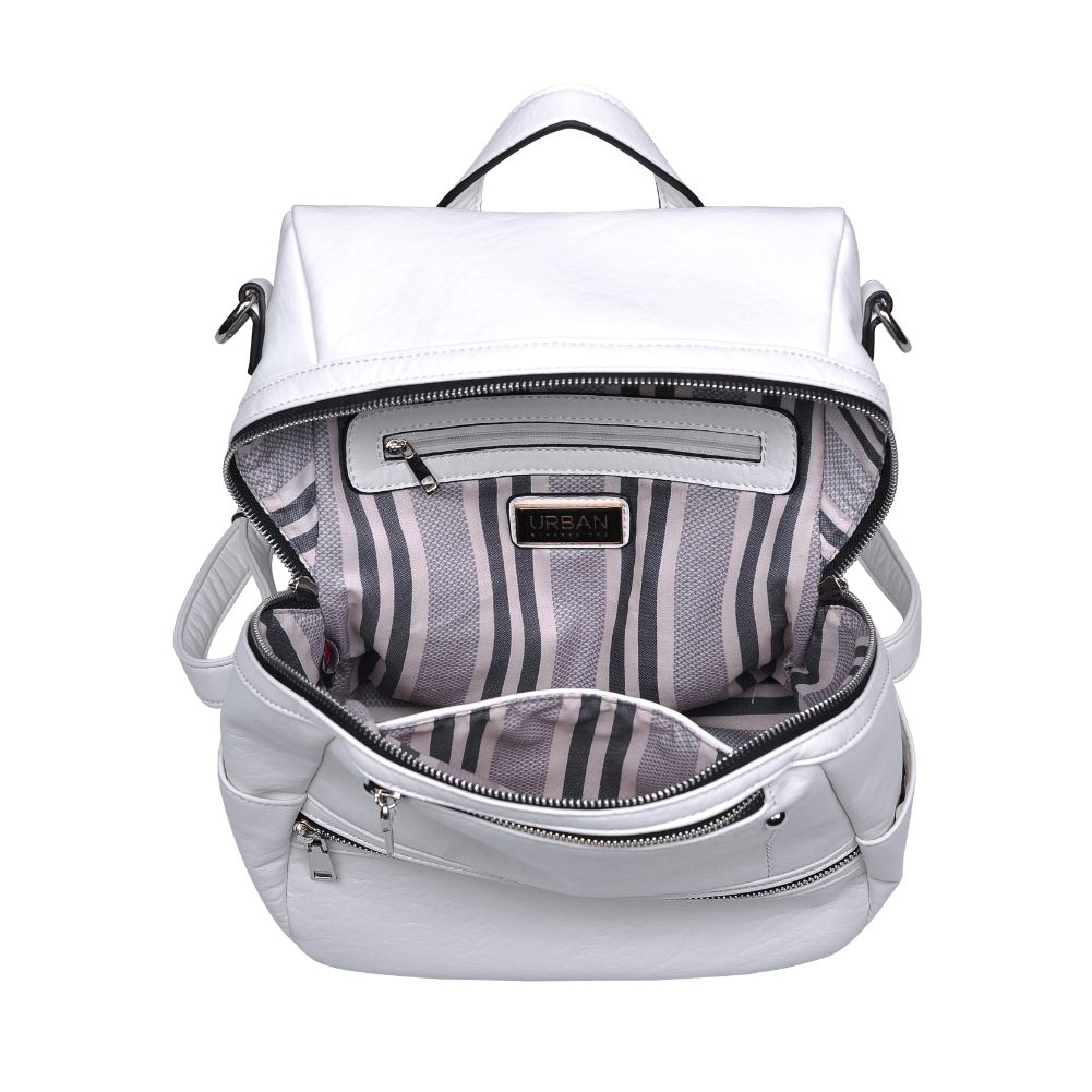 Urban Expressions Juliette Textured Women : Backpacks : Backpack 840611164711 | White