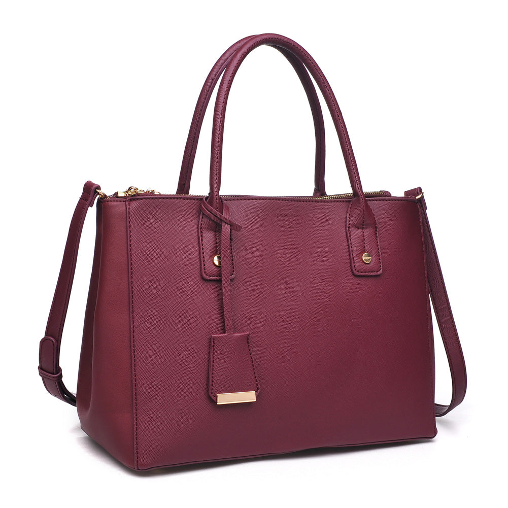 Urban Expressions Melina Women : Handbags : Satchel 840611152886 | Burgundy