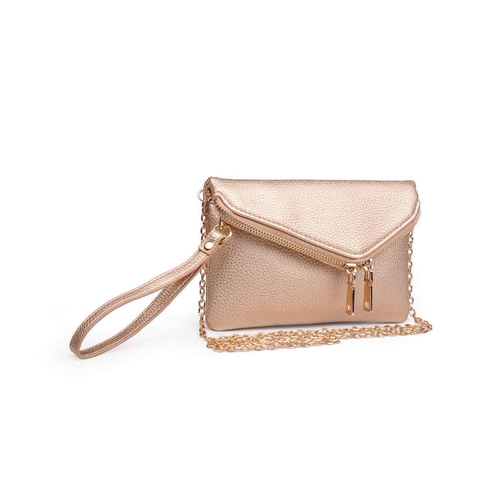 Urban Expressions Lucy Wristlet 700355477372 View 6 | Rose Gold Metallic