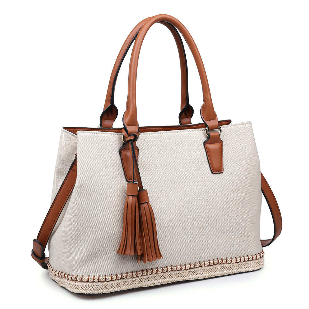 Urban Expressions Saint Lucia Women : Handbags : Satchel 840611141217 | Ivory