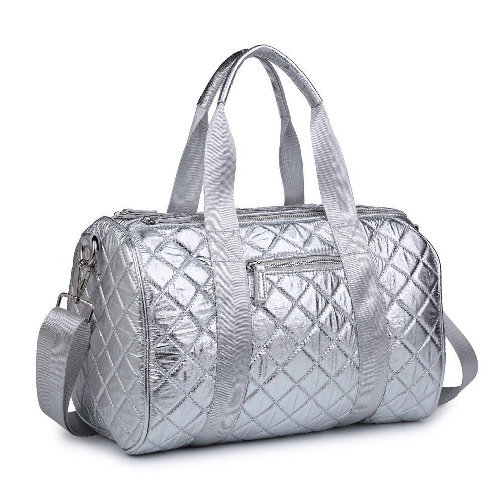 Urban Expressions Barre Women : Handbags : Duffel 840611155016 | Silver