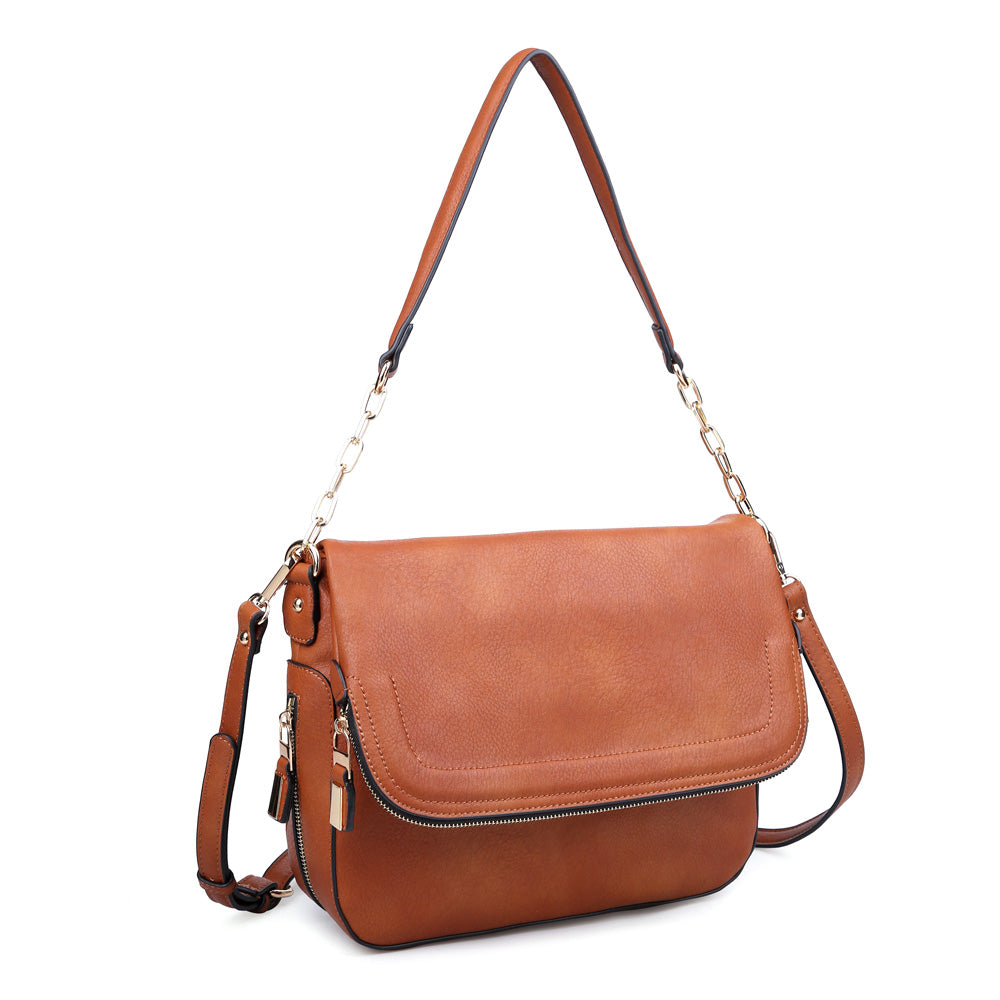 Urban Expressions Maisy Women : Handbags : Messenger 840611147257 | Cognac