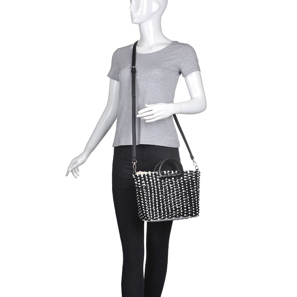 Urban Expressions Mallorca Women : Handbags : Tote 840611169105 | Black White