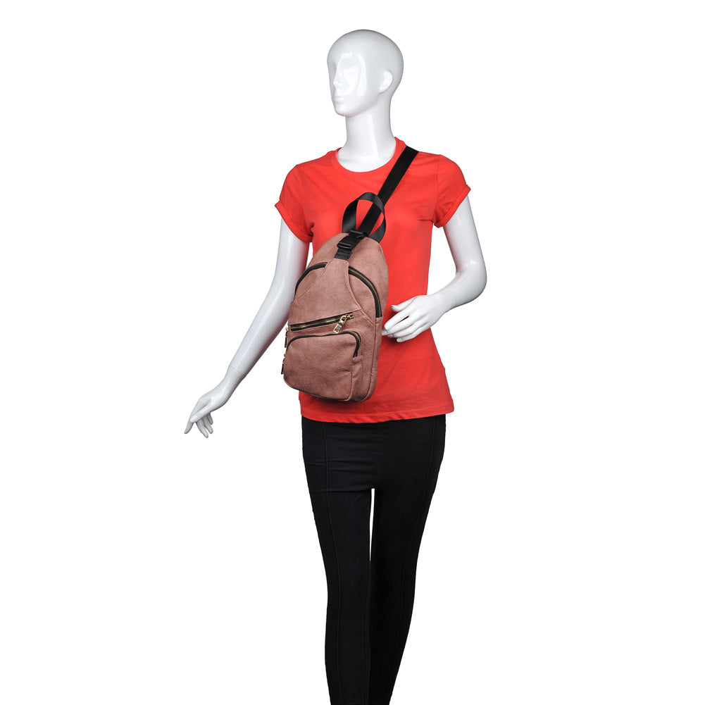 Urban Expressions Clark Women : Backpacks : Sling Backpack 840611151353 | Mauve