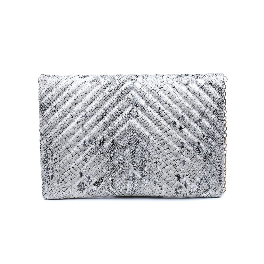 Urban Expressions Victoria Snake Women : Clutches : Clutch 840611163714 | Silver