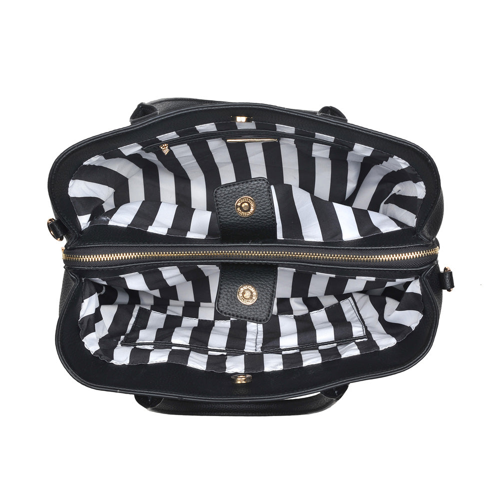 Urban Expressions Leighton Women : Handbags : Satchel 840611151070 | Black