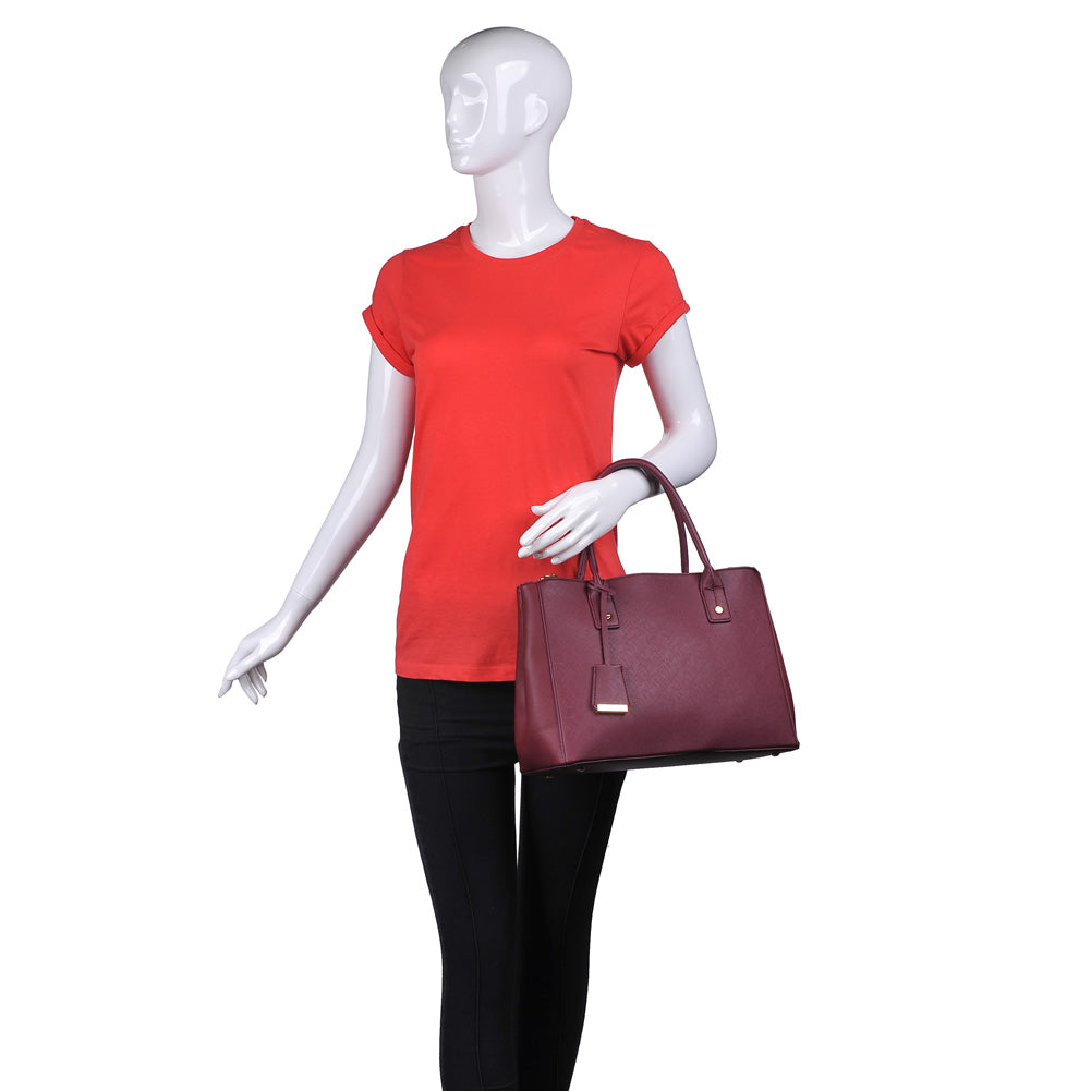 Urban Expressions Melina Women : Handbags : Satchel 840611152886 | Burgundy