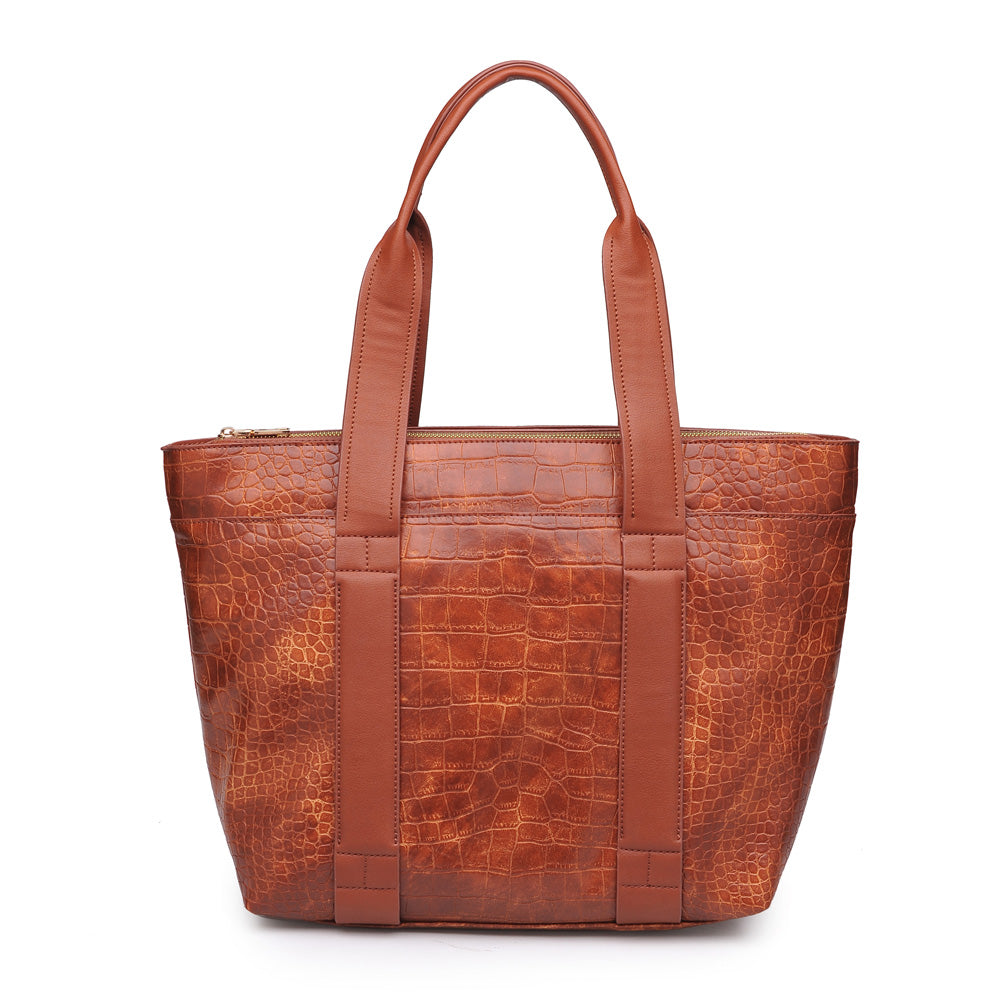Urban Expressions Finn Croc Women : Handbags : Tote 840611156587 | Tan