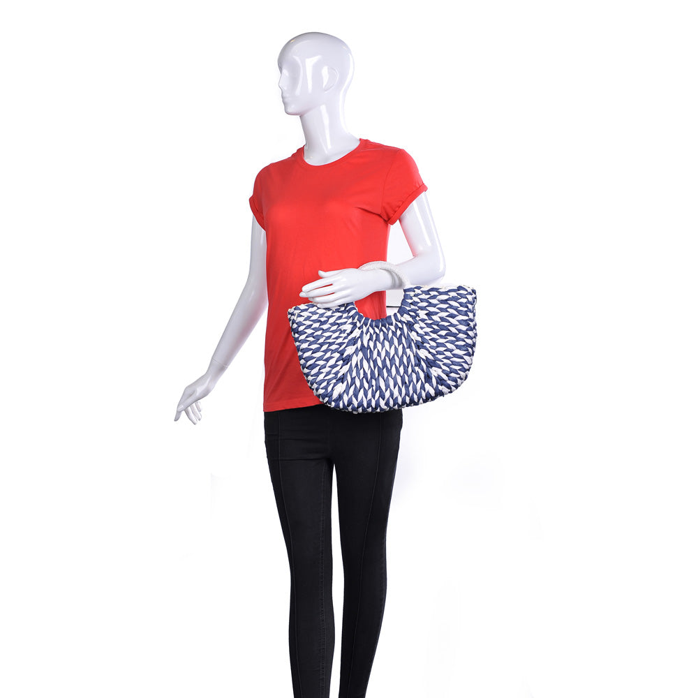 Urban Expressions St. Barts Women : Handbags : Satchel 840611162113 | Navy White
