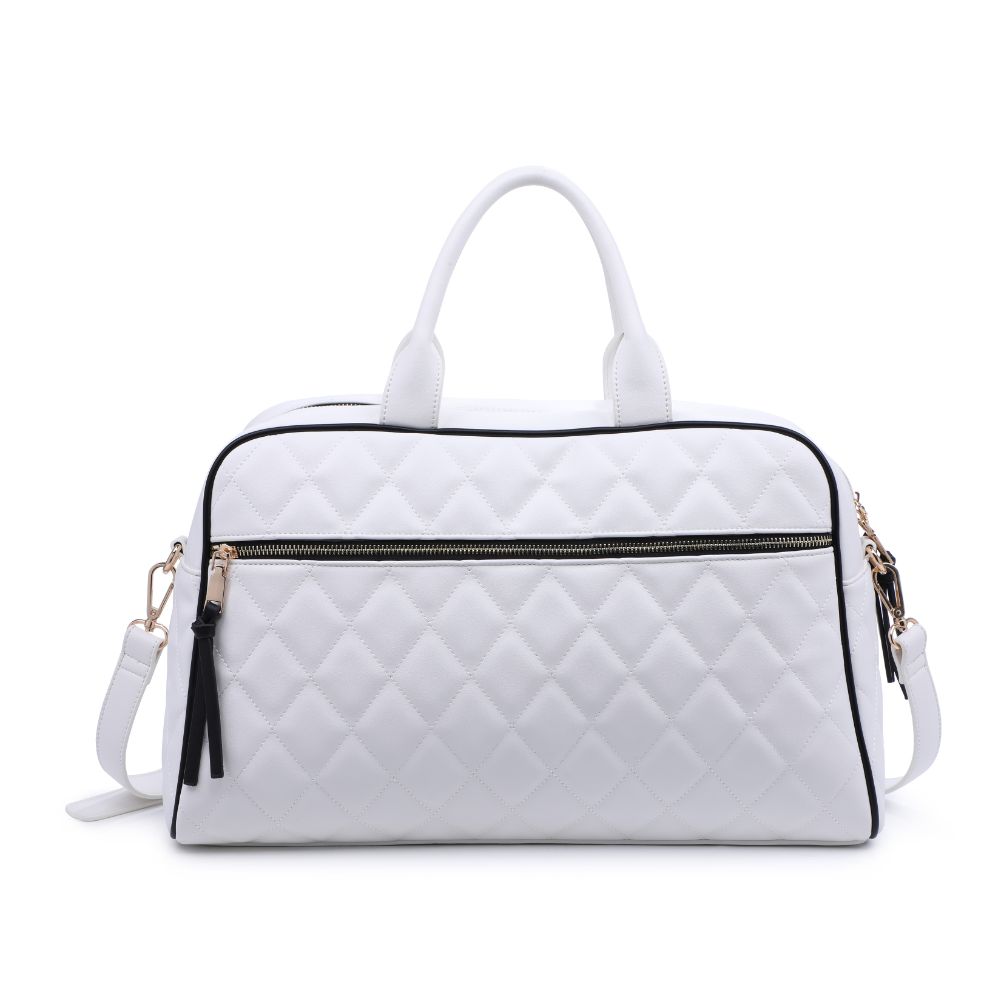 Urban Expressions Philippa Women : Handbags : Weekender 818209011419 | White
