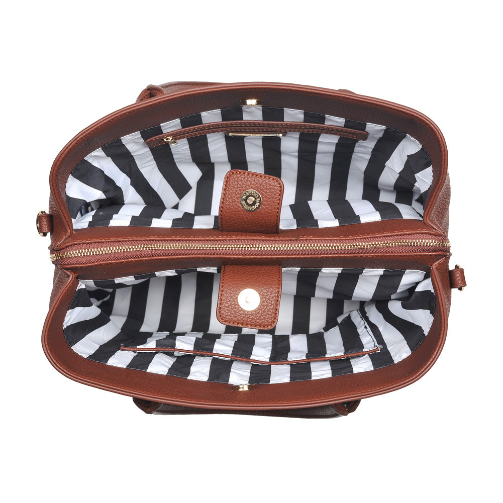 Urban Expressions Leighton Women : Handbags : Satchel 840611151100 | Cognac