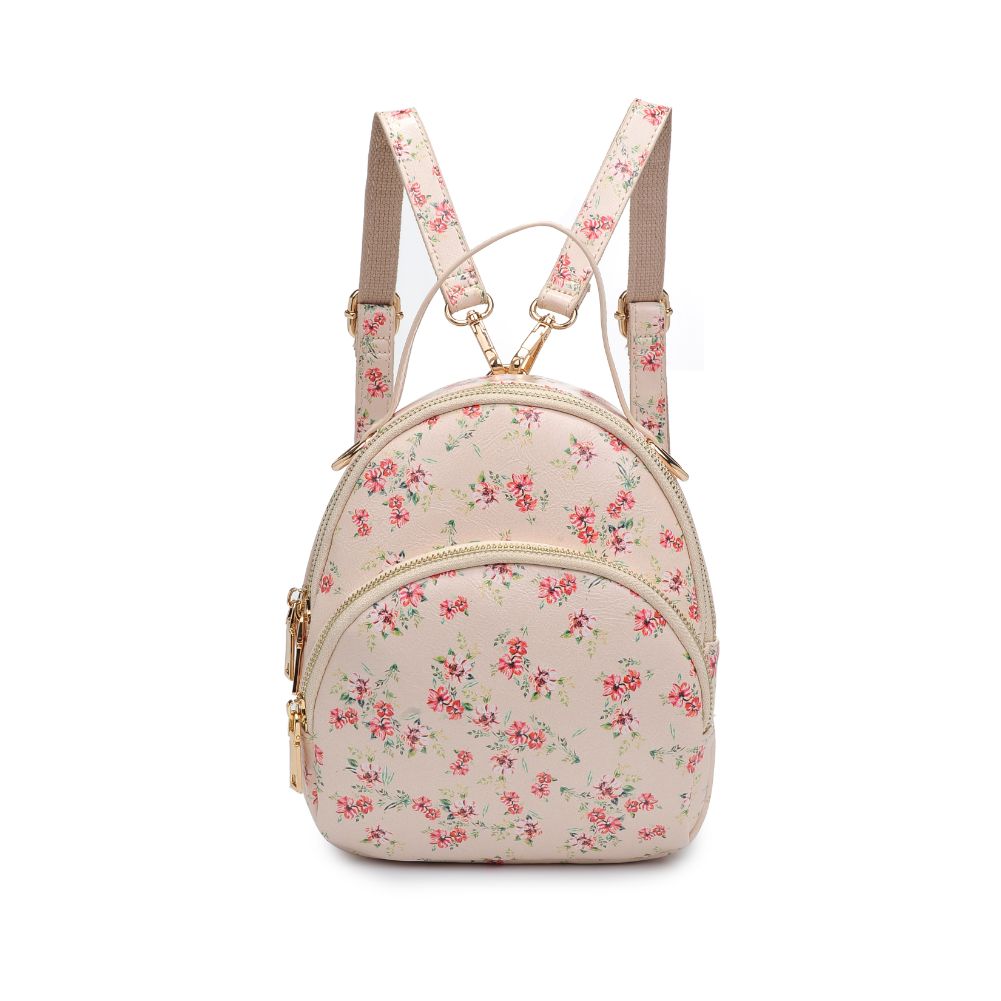 Urban Expressions Nichole Floral Women : Backpacks : Backpack 840611181206 | Cream