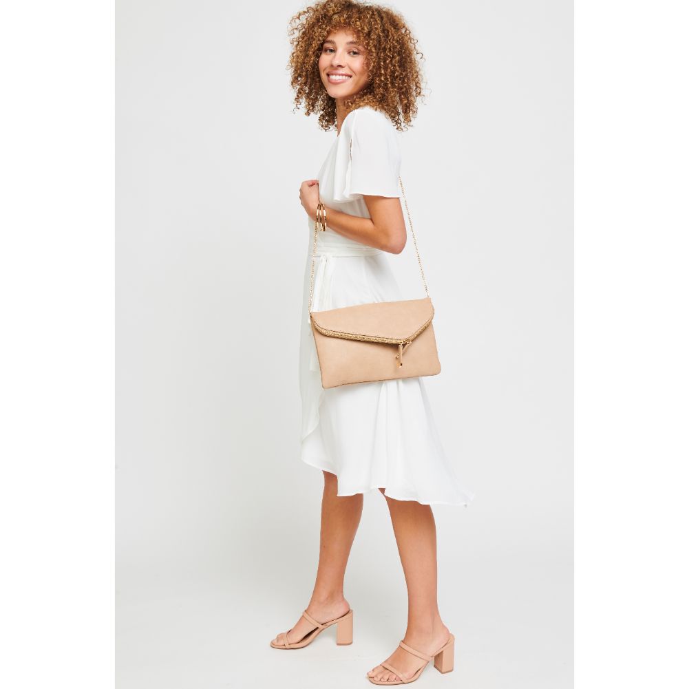 Woman wearing Natural Urban Expressions Stella Clutch 840611168276 View 4 | Natural