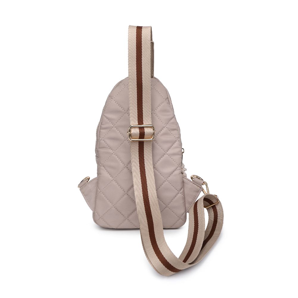 Urban Expressions Ace - Quilted Nylon Sling Backpack 840611116598 View 7 | Nude