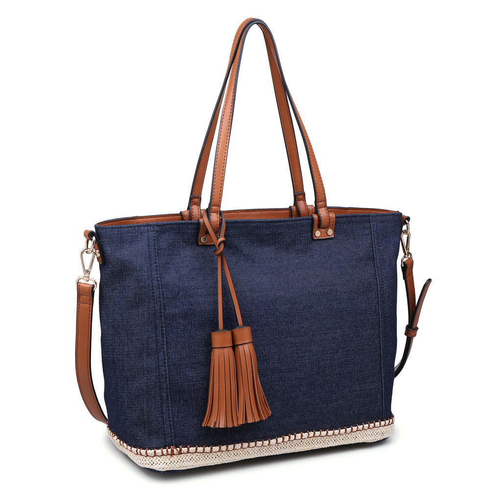 Urban Expressions Santorini Women : Handbags : Tote 840611141118 | Dark Denim